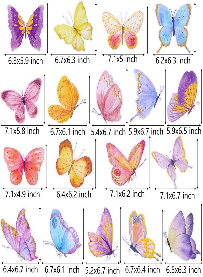 اوموني ١٨ قطعة من زينة الفراشات المعلقة الحلزونية، زينة حفلات أعياد الميلاد على شكل فراشات، شرائط فويل ملونة لتزيين السقف، مناسبة لحفلات الربيع والصيف، وأعياد الميلاد، وحفلات الزفاف، وحفلات استقبال المولود الجديد. - Image 4